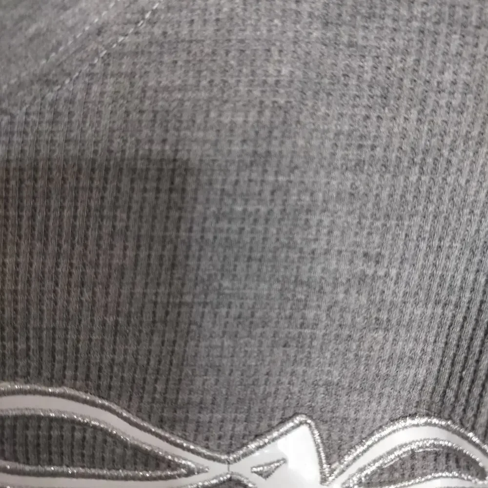 M943) Y2K Southpole Men's Gray Waffle Knit  Thermal Shirt XL
